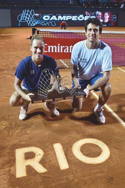 Rafael Matos e Marcelo Melo — campeões de duplas