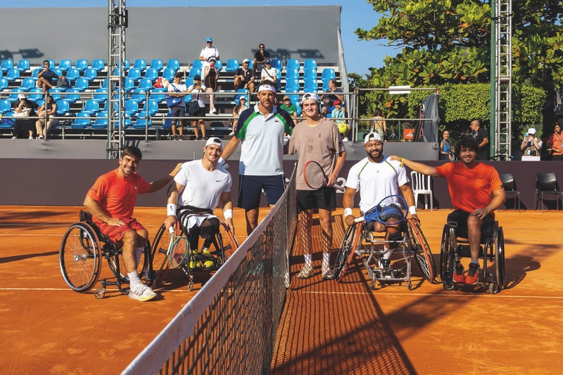 Super Tie-Break com Del Potro, Fonseca e atletas cadeirantes